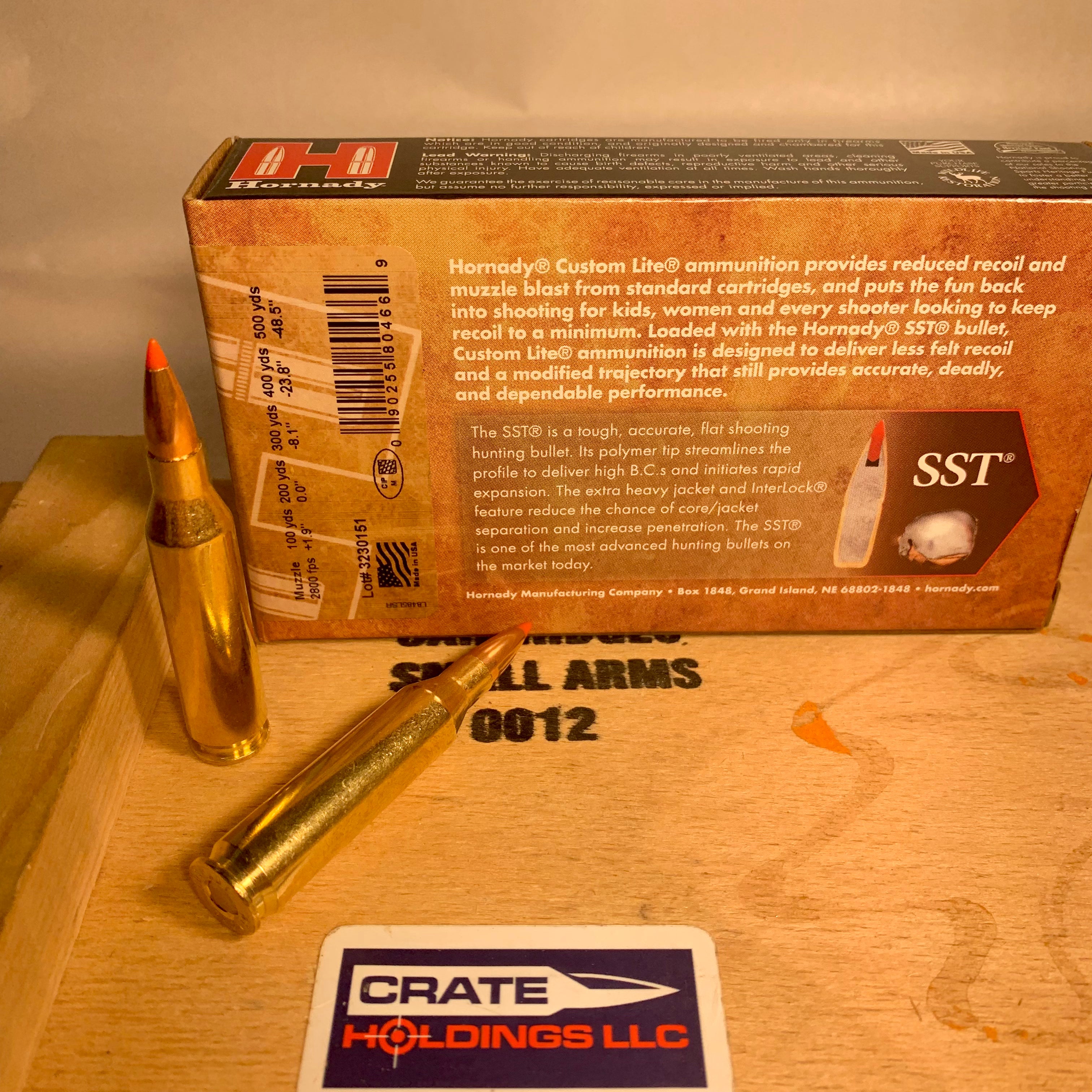 20 Round Box Hornady Custom Lite .243 Winchester Ammo 87gr SST - 80466 ...