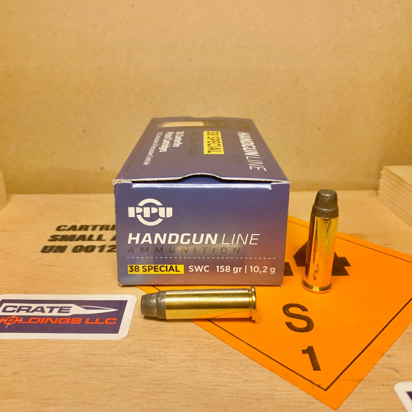 50 Round Box Prvi Partizan (PPU) .38 Special Ammo 158gr SWC - PPH38SS