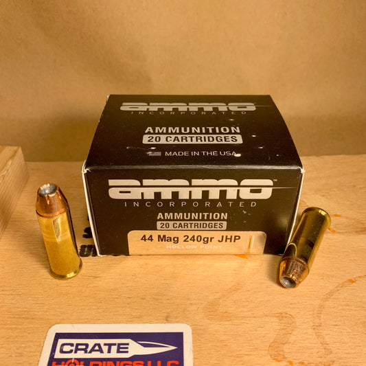 20 Round Box Ammo Inc .44 Magnum Ammo 240gr XTP JHP - 44240JHPA20