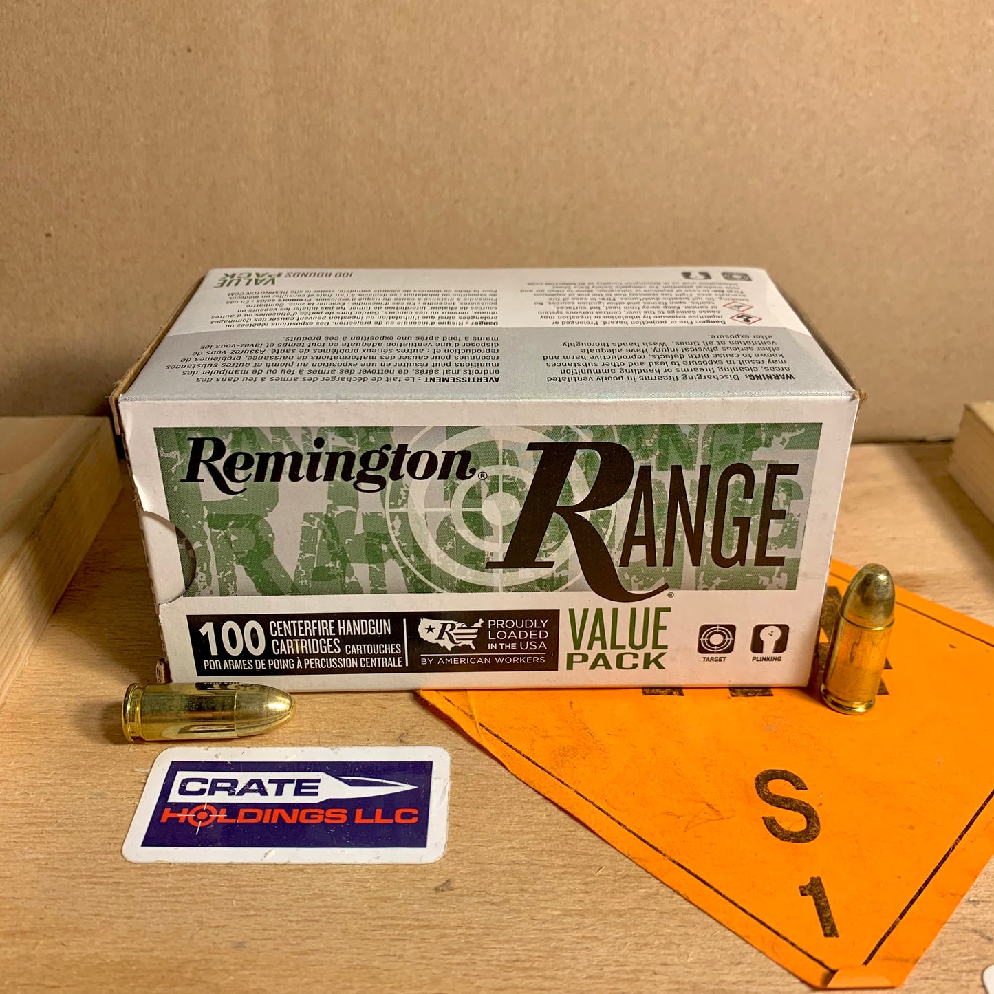 100 Count Box Remington Range 9mm Luger Ammo 115gr FMJ