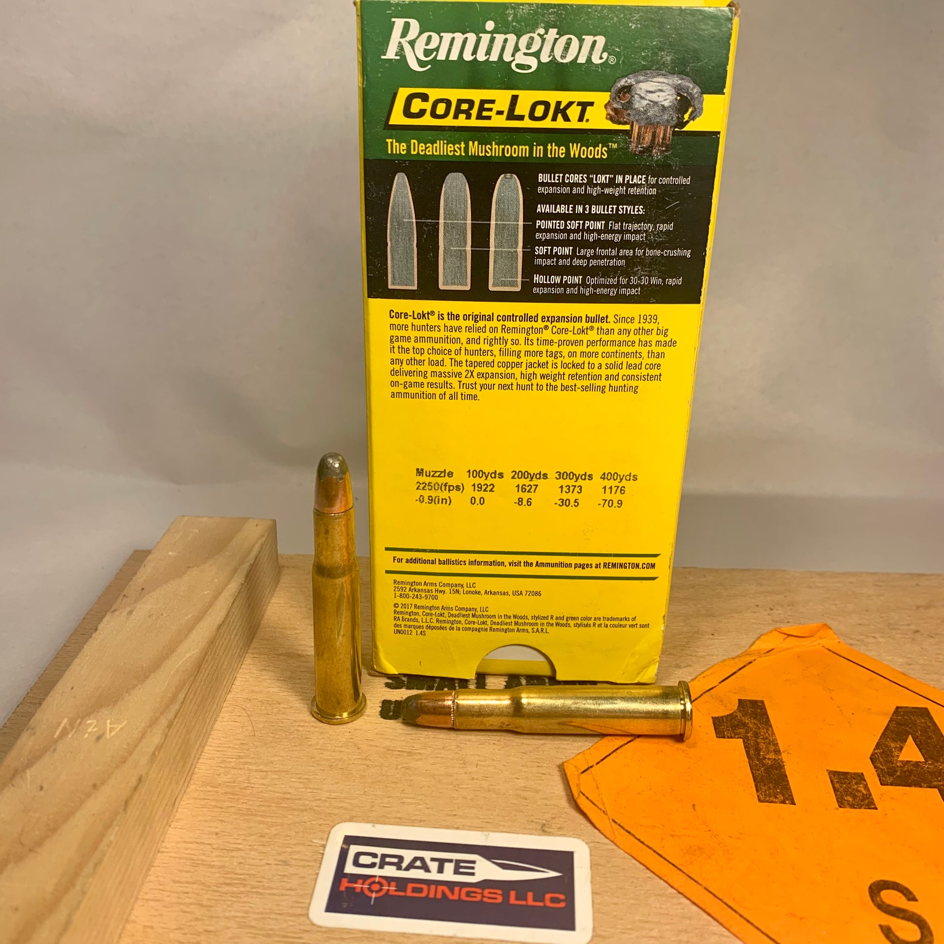 20 Count Box Remington Core-Lokt .32 Win. Special Ammo 170gr SP - 21489