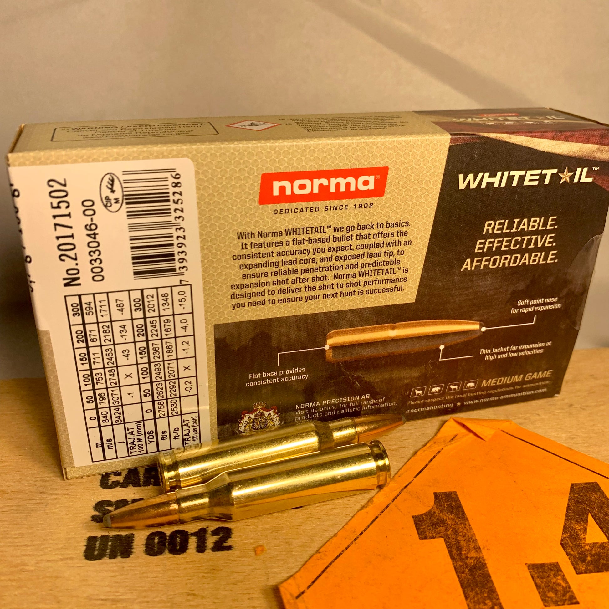 20 Round Box Norma Whitetail 7mm-08 Rem. Ammo 150gr SP - 20171502